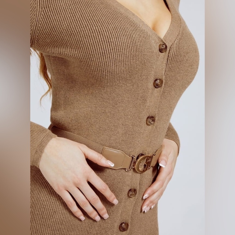 Guess Luis Belted Sweater Dress